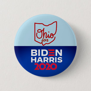 Bóton Redondo 5.08cm Ohio por Biden Harris 2020