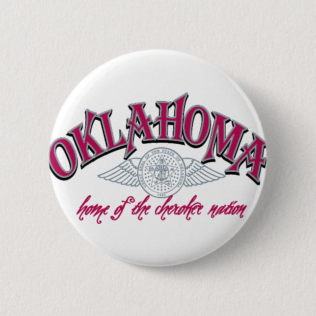 Bóton Redondo 5.08cm Oklahoma (Frente)