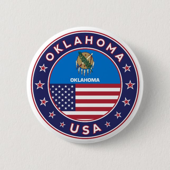 Bóton Redondo 5.08cm Oklahoma (Frente)