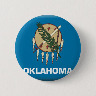 Bóton Redondo 5.08cm Oklahoma Flag