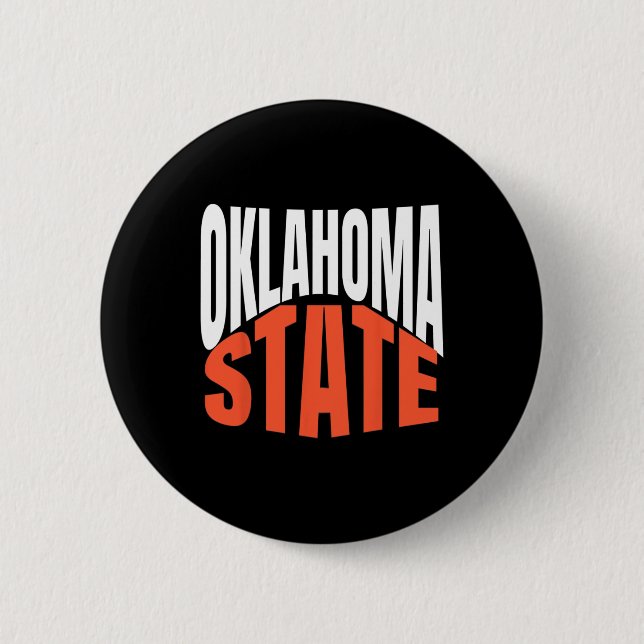 Bóton Redondo 5.08cm Oklahoma State  (Frente)