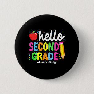 Bóton Redondo 5.08cm Olá Segunda Série 2ª Série De Volta à Escola Profe