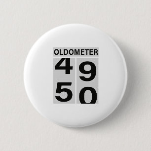 Bóton Redondo 5.08cm Oldometer de 50 anos