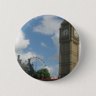 Bóton Redondo 5.08cm Olho & Big Ben de Londres