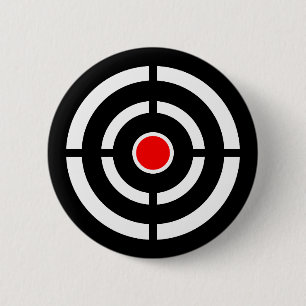 Bóton Redondo 5.08cm Olho no alvo - impressão do Bullseye