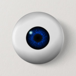 Bóton Redondo 5.08cm olhos azuis