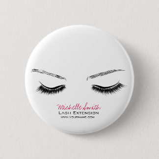 Bóton Redondo 5.08cm Olhos fechados longos chicoteiam extensão da lash