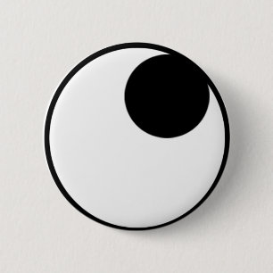 Bóton Redondo 5.08cm Olhos Olhando para a Direita
