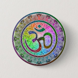 Bóton Redondo 5.08cm OM-mandala