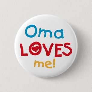 Bóton Redondo 5.08cm Oma ama-me t-shirt e presentes