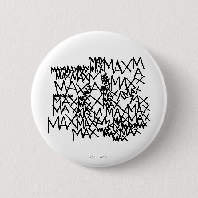 Bóton Redondo 5.08cm Onde Vivem os Monstros | Max Repete (Frente)