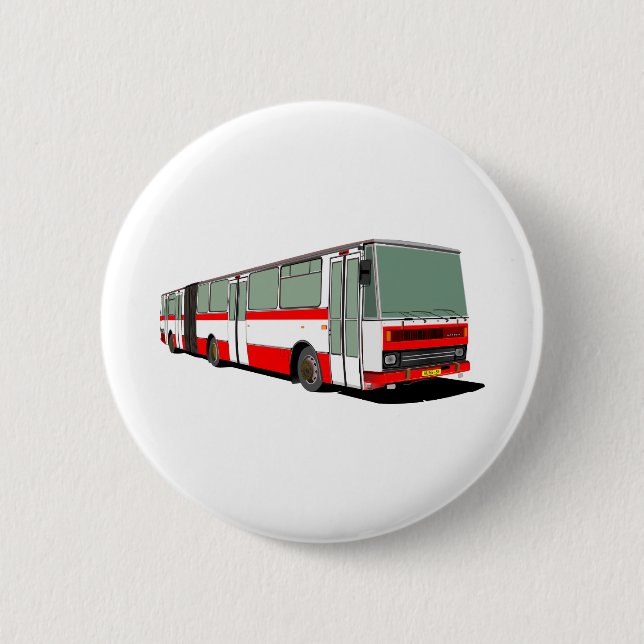 Bóton Redondo 5.08cm Ônibus articulado Karosa B 741 (Frente)