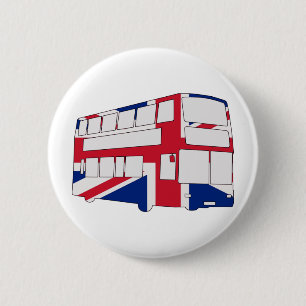 Bóton Redondo 5.08cm Ônibus de Londres com as camisas e os presentes d