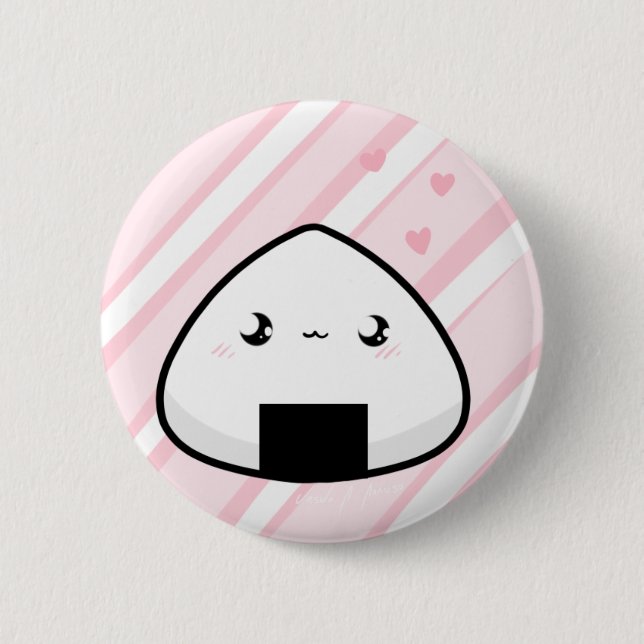 Bóton Redondo 5.08cm Onigiri Chan (Frente)