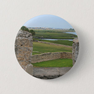 Bóton Redondo 5.08cm Opinião de St Augustine do castelo