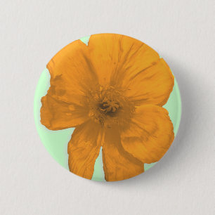 Bóton Redondo 5.08cm Orange Aid/ PopArt Flower