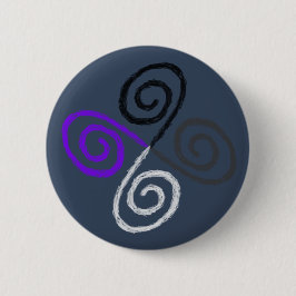 Bóton Redondo 5.08cm Orgulho Asexual