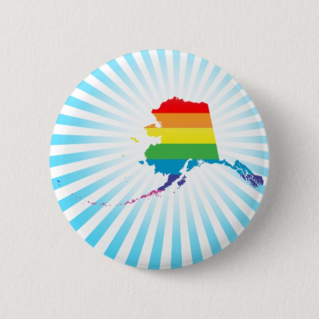 Bóton Redondo 5.08cm orgulho de Alaska (Frente)