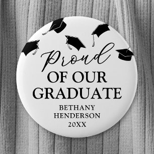 Bóton Redondo 5.08cm Orgulho de nossa graduação de Formando