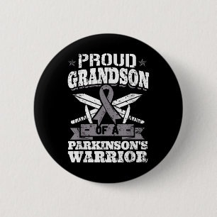 Bóton Redondo 5.08cm Orgulho Do Avô De Um Guerreiro Parkinsons Pd Aware