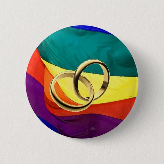 Bóton Redondo 5.08cm Orgulho e casamento (Frente)