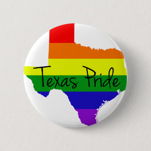 Bóton Redondo 5.08cm Orgulho gay de Texas