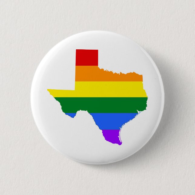 Bóton Redondo 5.08cm Orgulho gay | Texas Rainbow (Frente)