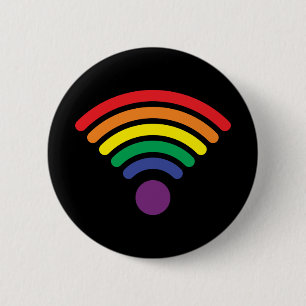 Bóton Redondo 5.08cm Orgulho gay - Wi Fi