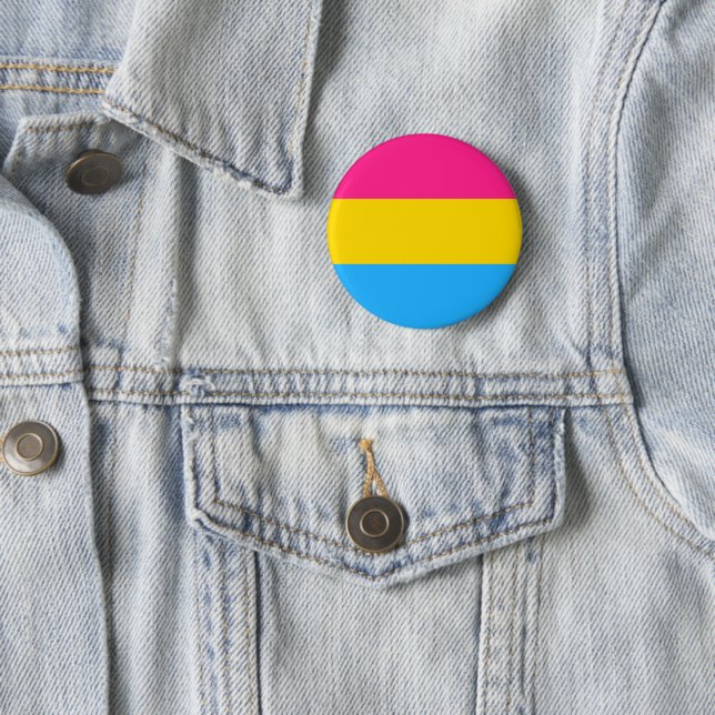 Bóton Redondo 5.08cm Orgulho Pansexual (Bandeira Pan) (In Situ)