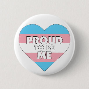 Bóton Redondo 5.08cm Orgulhoso de ser eu, bandeira trans do orgulho tra
