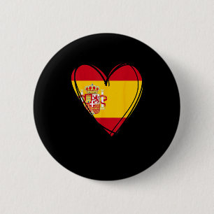Bóton Redondo 5.08cm Orgulhoso Menino Menina Tia Pai Mãe Espanha Bandei