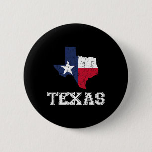 Bóton Redondo 5.08cm Orgulhoso Texano Patriota Americano Bandeira EUA V