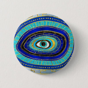 Bóton Redondo 5.08cm Ornamento de Amuletas Mau