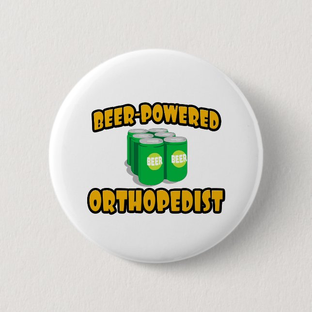 Bóton Redondo 5.08cm Ortopedista Com Potência De Cerveja (Frente)