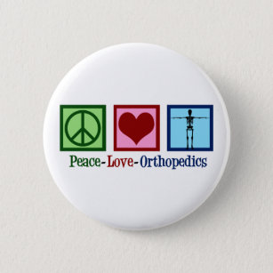Bóton Redondo 5.08cm Ortopedista Peace Love Orthopedics Office
