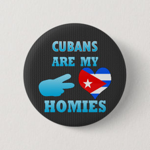 Bóton Redondo 5.08cm Os cubanos são meu Homies