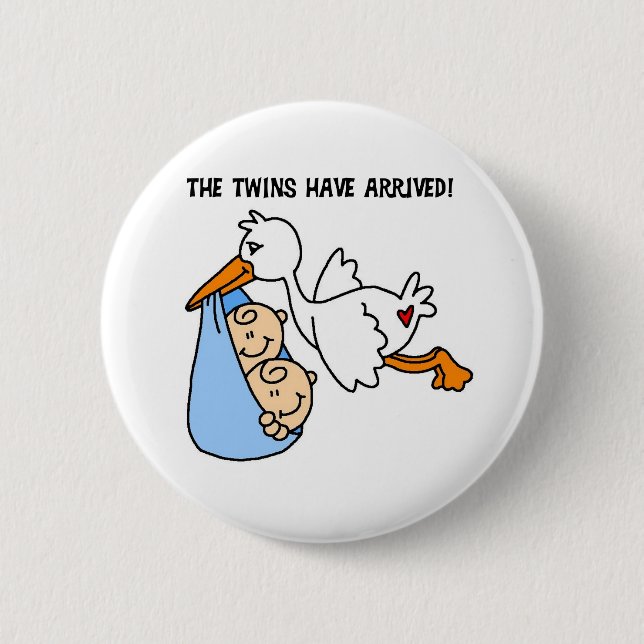 Bóton Redondo 5.08cm Os gêmeos chegaram (Frente)