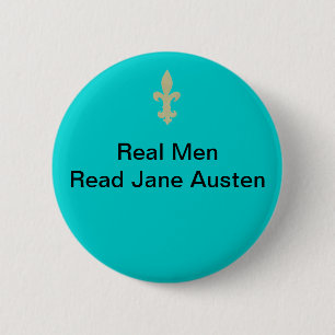 Bóton Redondo 5.08cm Os homens reais… leram Jane Austen