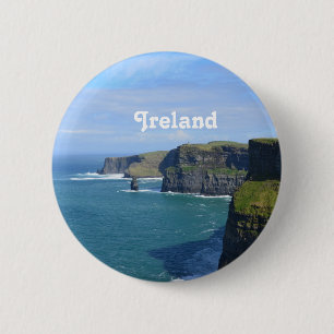 Bóton Redondo 5.08cm Os penhascos de Ireland de Moher