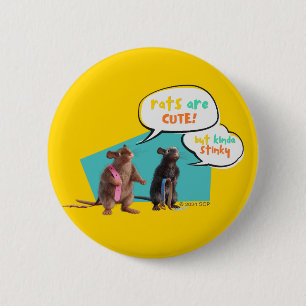 Bóton Redondo 5.08cm Os Ratos São Bonitos Mas Um Pouco Cheirosos