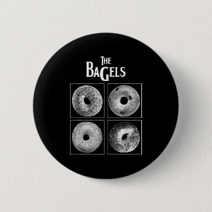 Bóton Redondo 5.08cm Os Sacos Engraçados Bagel Pão Pão Foodie Lover Bak