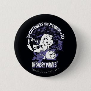 Bóton Redondo 5.08cm Os titã adolescentes vão!   Starfire & Sr. Sassy