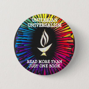 Bóton Redondo 5.08cm Os Unitarians leram mais do que apenas um livro