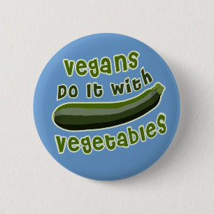 Bóton Redondo 5.08cm Os Vegans fazem-no com vegetais