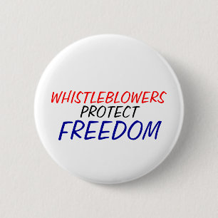 Bóton Redondo 5.08cm Os Whistleblowers protegem a liberdade