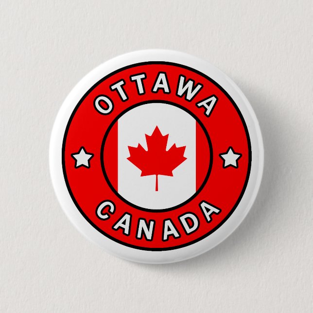 Bóton Redondo 5.08cm Ottawa Canadá (Frente)