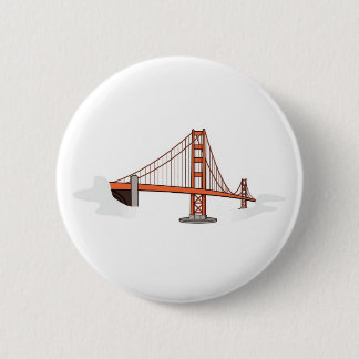 Bóton Redondo 5.08cm Ouro Gate    BridgeSan Francisco Destino