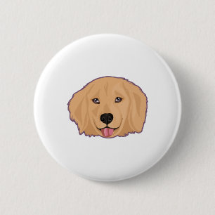 Bóton Redondo 5.08cm Ouro Retriever Sticker