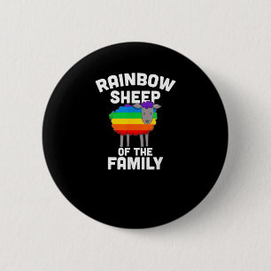 Bóton Redondo 5.08cm Ovelha Arco-Íris Da Família Orgulho gay LGBTQ Equa