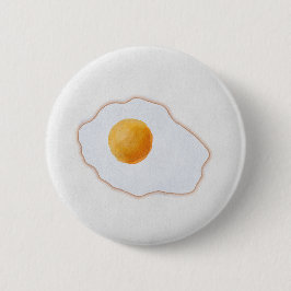 Bóton Redondo 5.08cm Ovo Frito Estilo Aquarela Minimalista Arte Prin